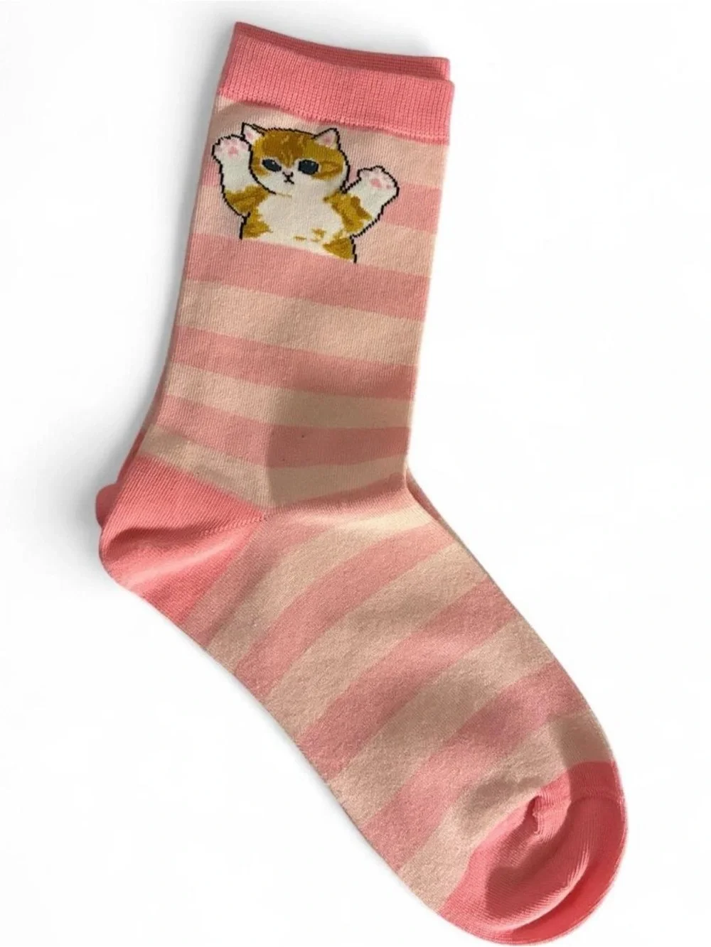 Mofusand x Miniso Pink and white socks cat